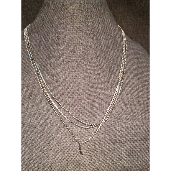 Extra Long Rhinestone Necklace - Picture 1 of 3